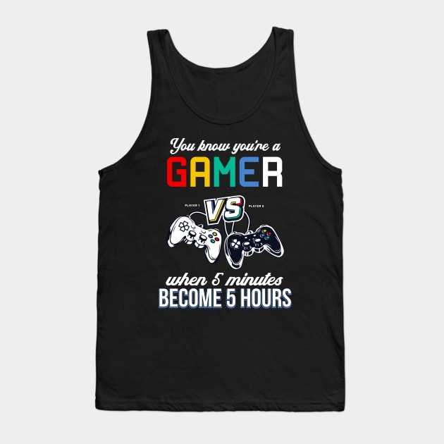 Gamer Funny Saying Controller Console Gaming Tank Top by Foxxy Merch